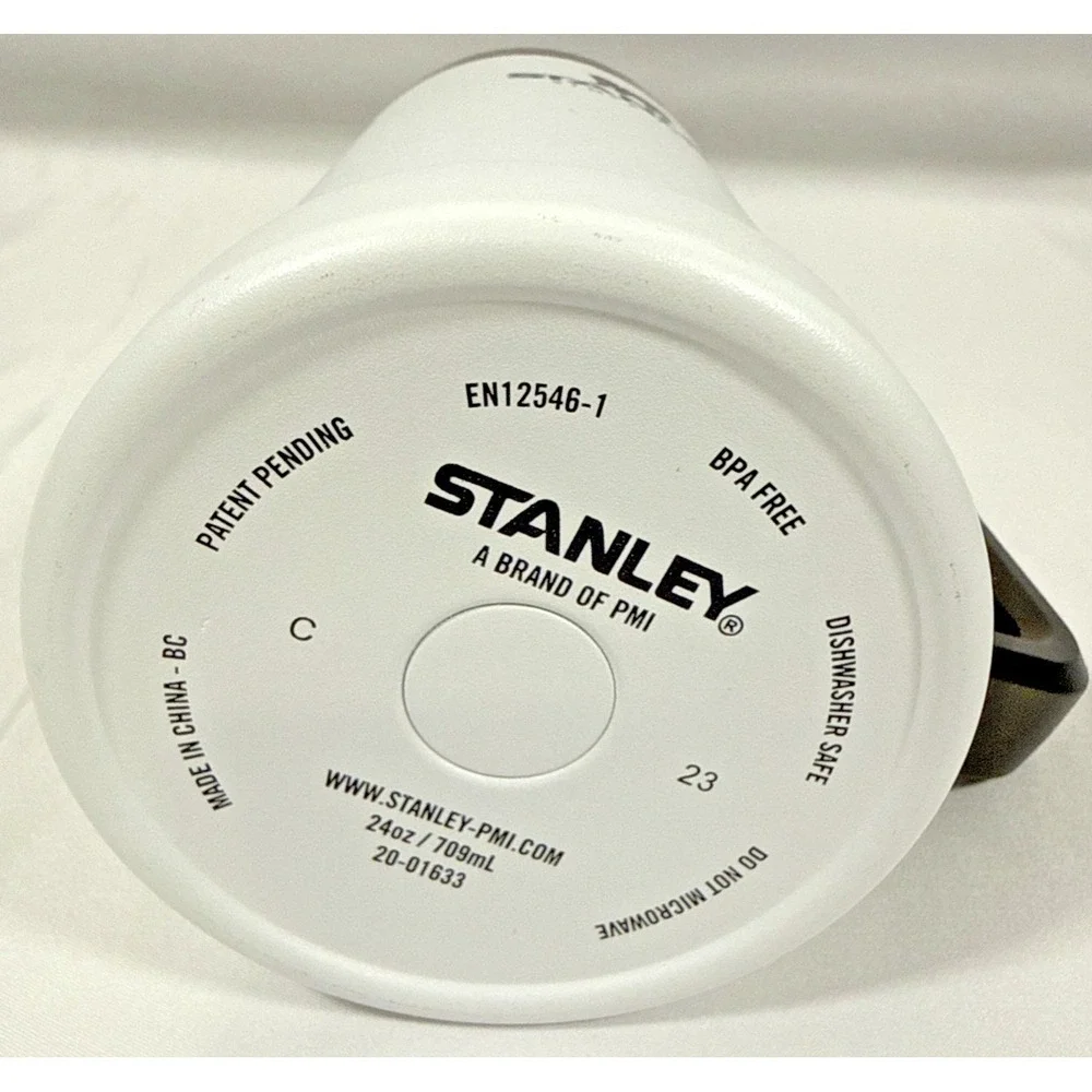 Stanley Beer Stein 24oz Polar White Adventure Big Grip Stainless Steel